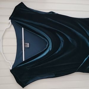 Jessica Howard Green Velvet Fitted Dress Sz 8P